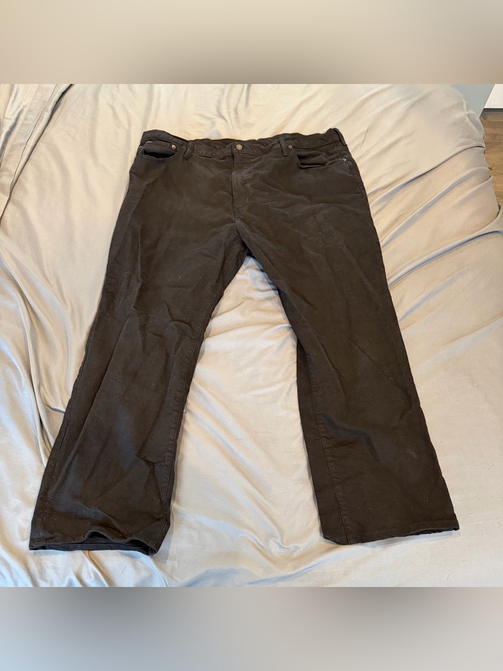 Polo Ralph Lauren Jeans Mens 46x30 Black Hampton Straight Leg SEE DESCRIPTION!!